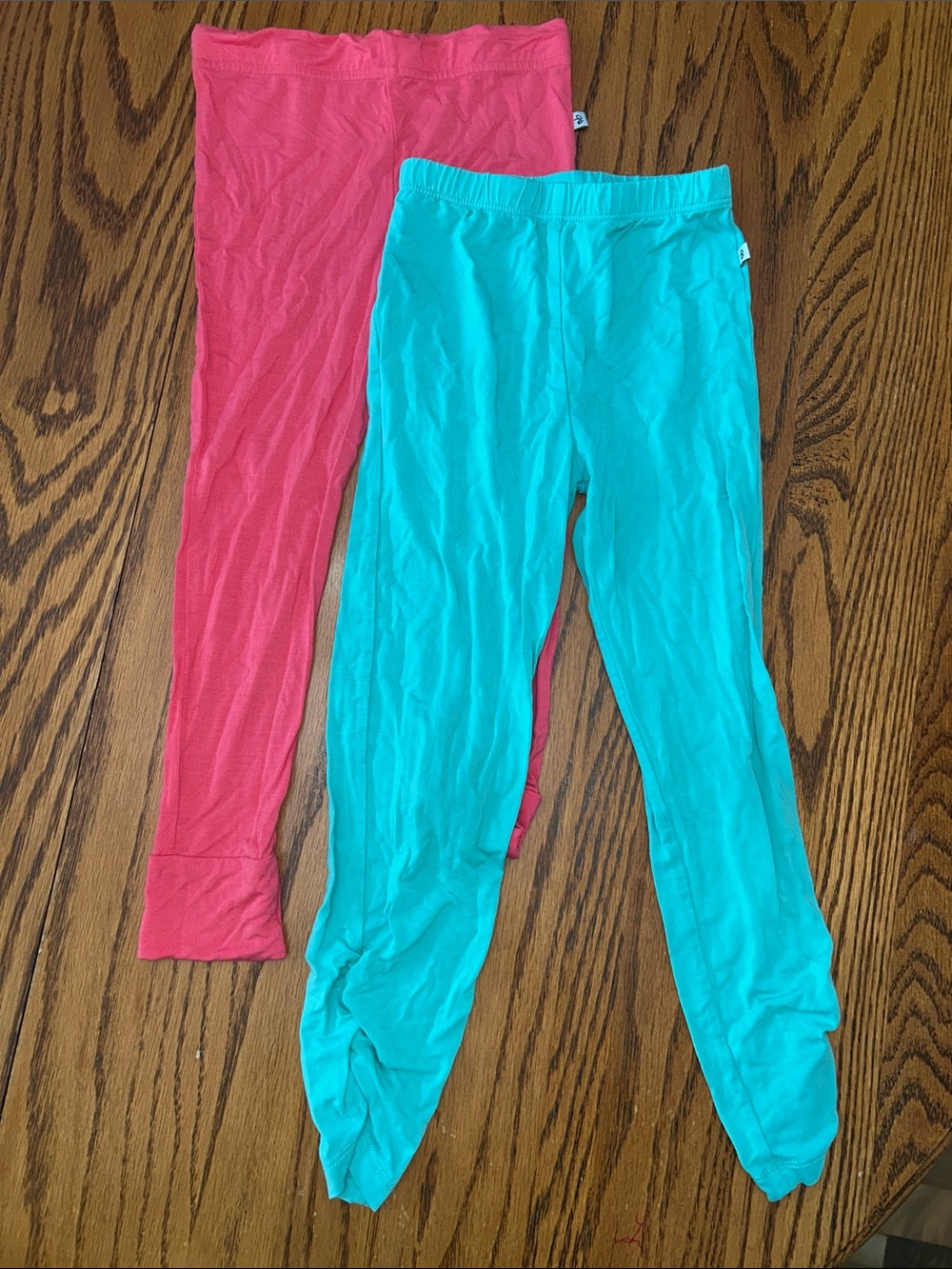Birdie Bean Leggings Pack - Pink and Teal - 4T